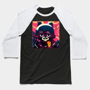 Cutest Frenchie Puppy as a 80's anime Baseball T-Shirt